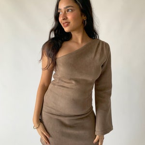 Suede Mini Dress