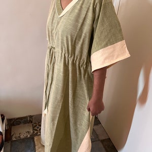 SHIVKA Indian Cotton Kaftan/ Loungewear/ Resort Wear/ Cotton Kaftan/ Comfort Wear/ Night Wear/ Kaftan Dress/ Stylish Kaftan