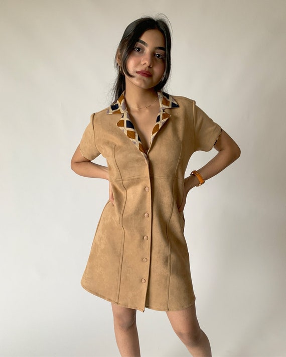 Vestido ante marron sale