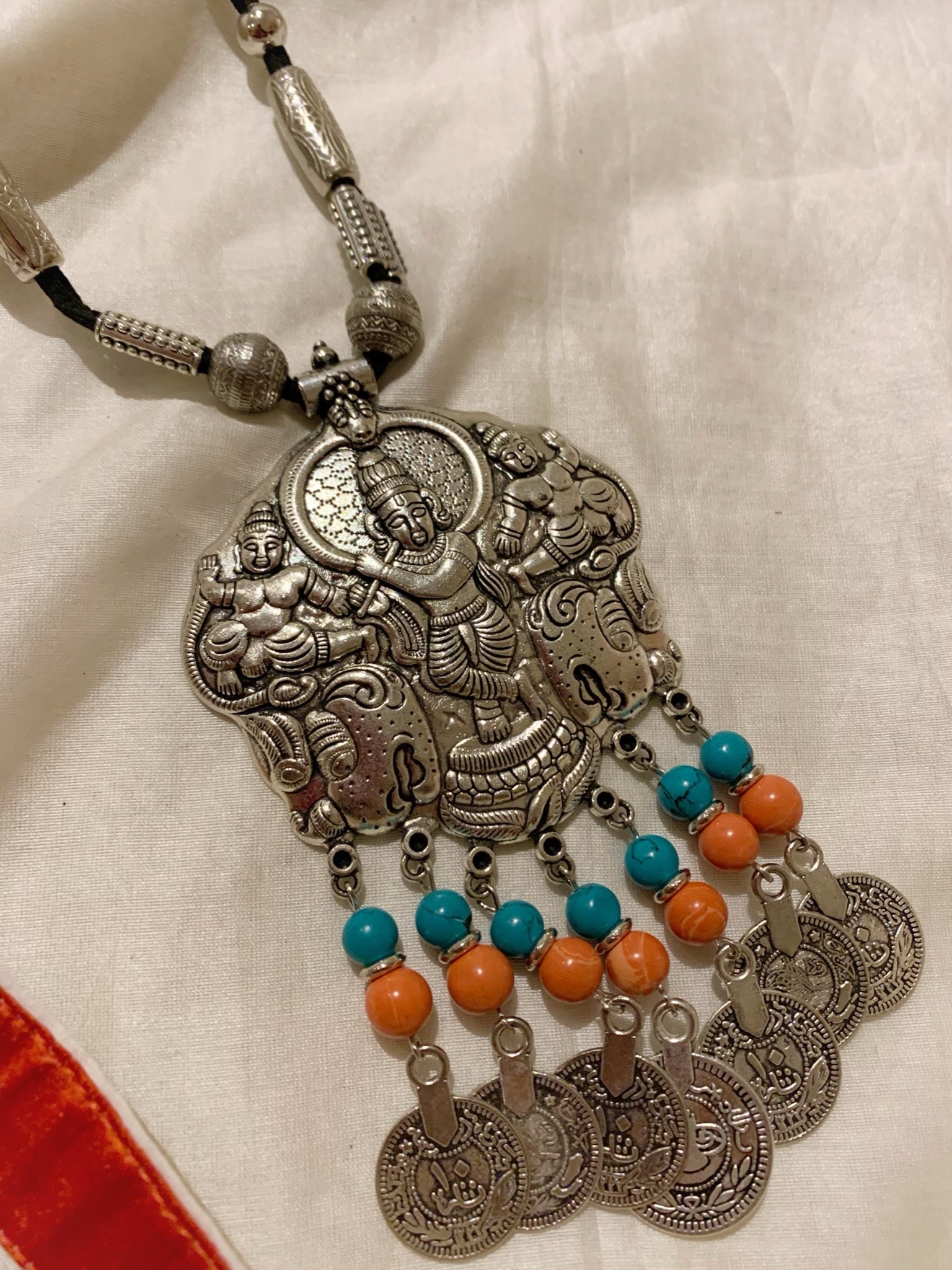 Lord Krishna Long Necklace Etsy