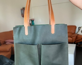 Vintage Tote Leather Bag