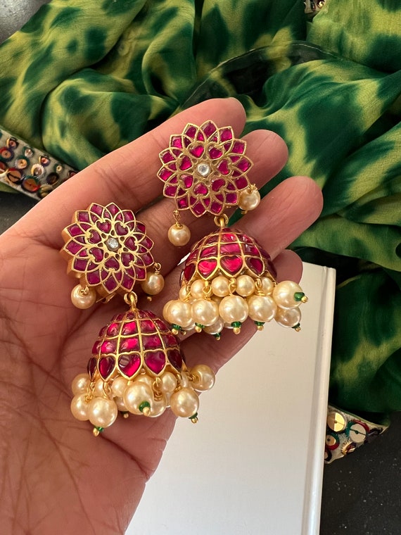 925 silver shop jhumkas