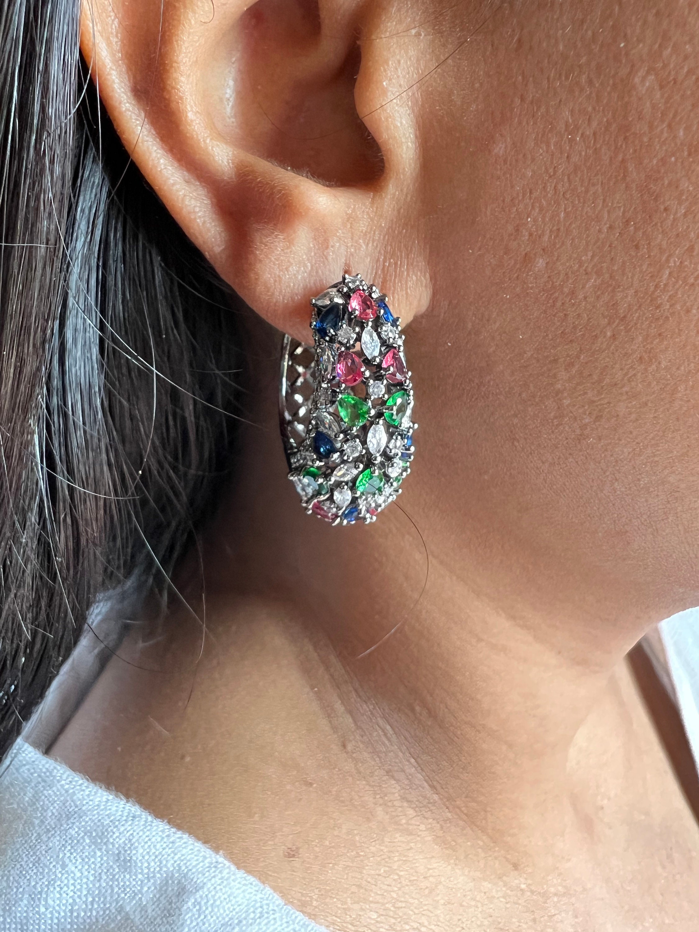 Beautiful hoop earrings outlet