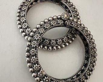 Antique Kada / Oxidised Kada/ Handcrafted Kada