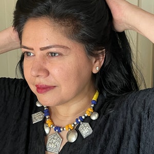 Tribal Pendant Thread Necklace