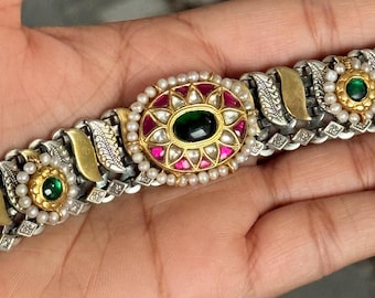 Handmade Vintage Victorian 925 Silver Bracelet