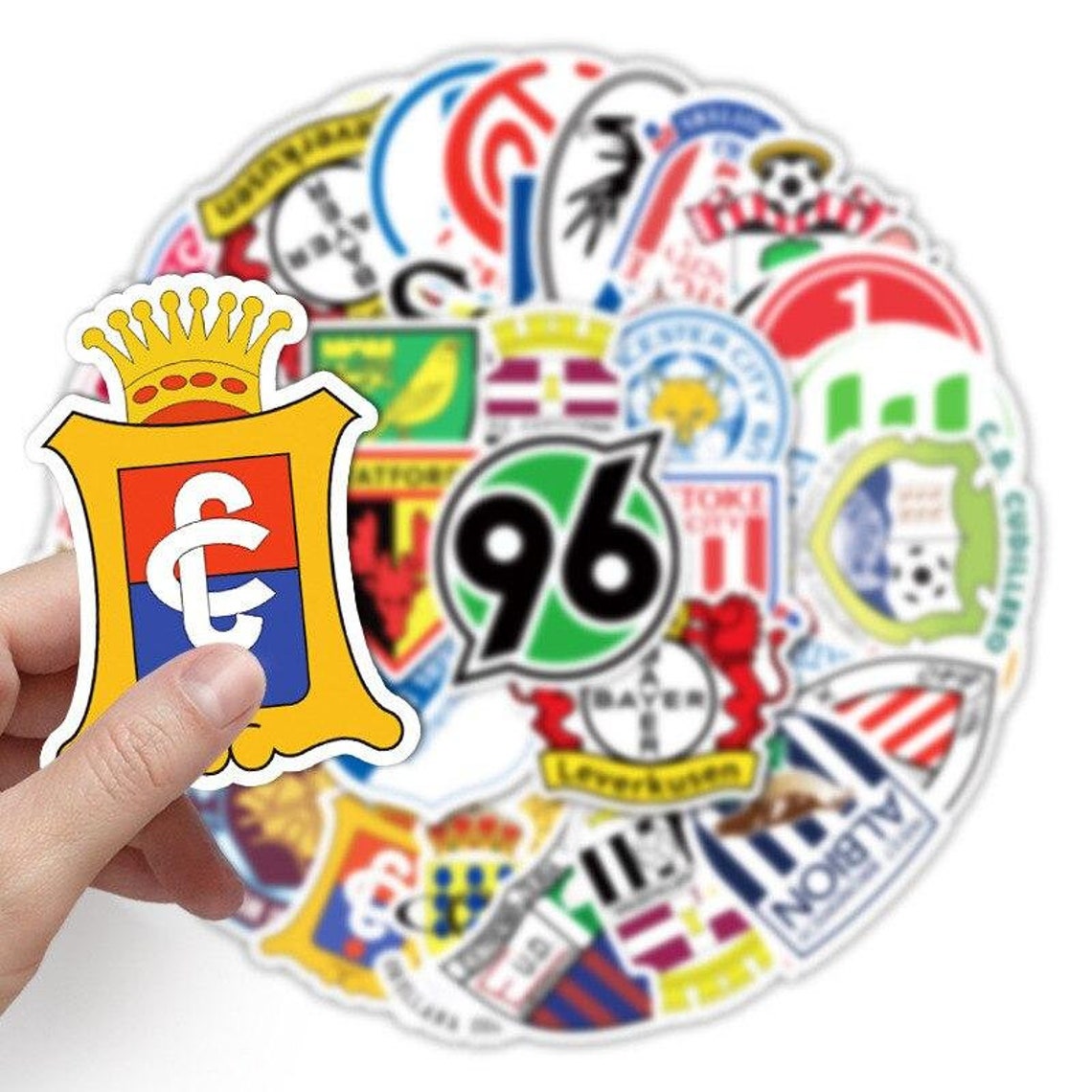 50 pcs Famous Football Team Stickers Soccer Gifts for Him Etsy