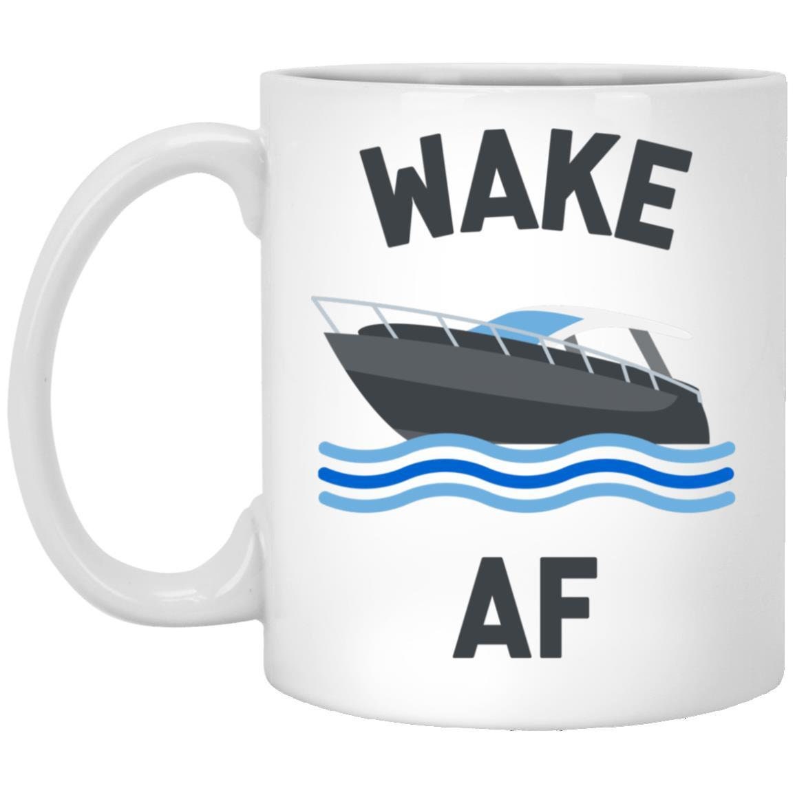 Wake AF Coffee Mugs Great Gift for Boaters Etsy