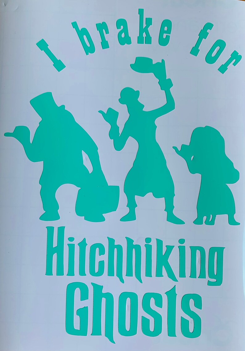 Haunted Mansion Hitchhiking Ghosts Car Decal I Brake for Etsy