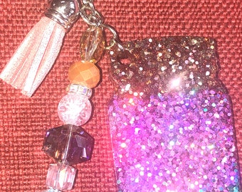 Handmade Key Chains with Glass Beads and Tassels can be Personalized Perfect for Gift Giving Free Shipping