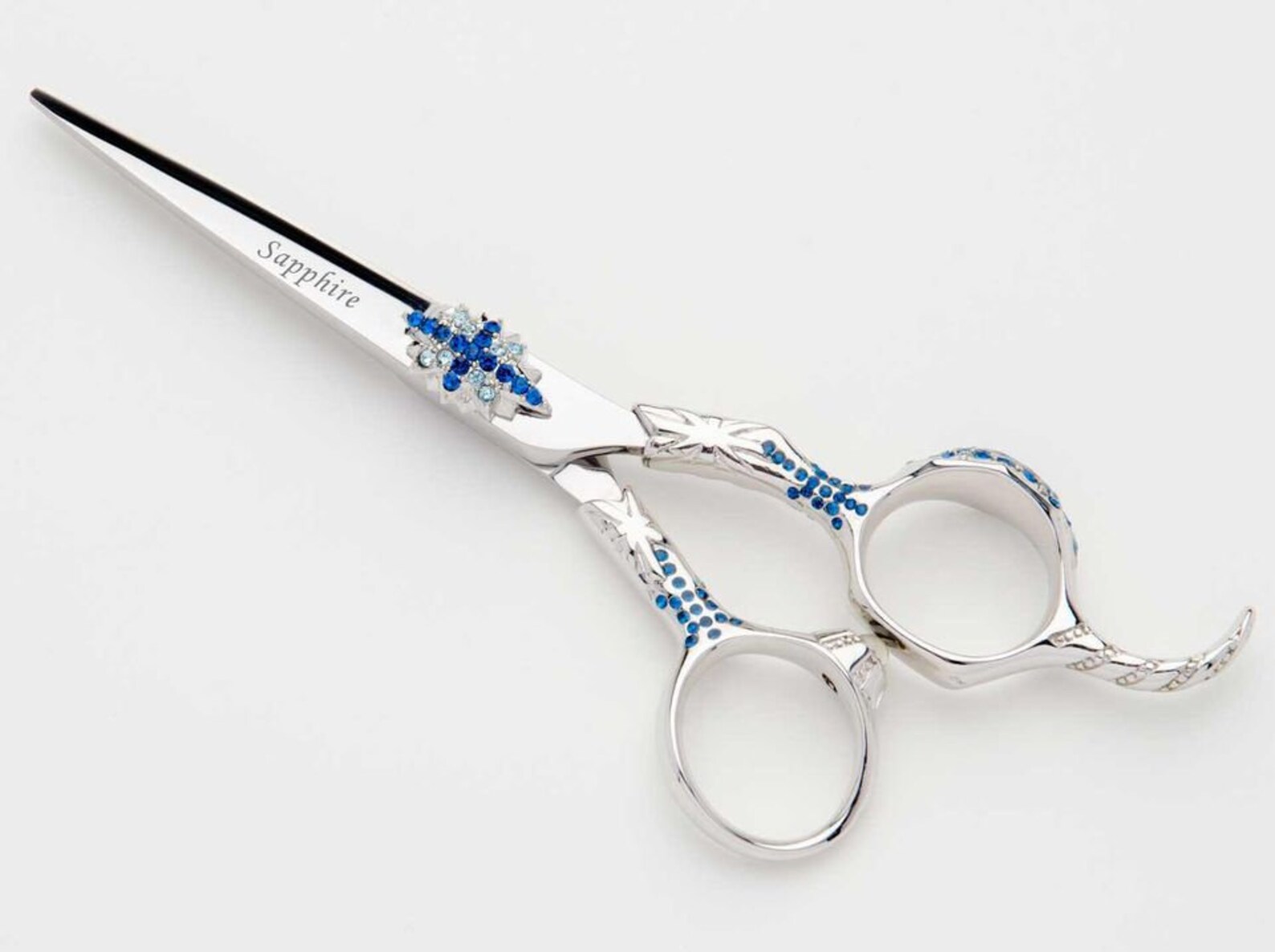 Professional Fancy Barber Scissor Set Japanese Shear Blue Etsy