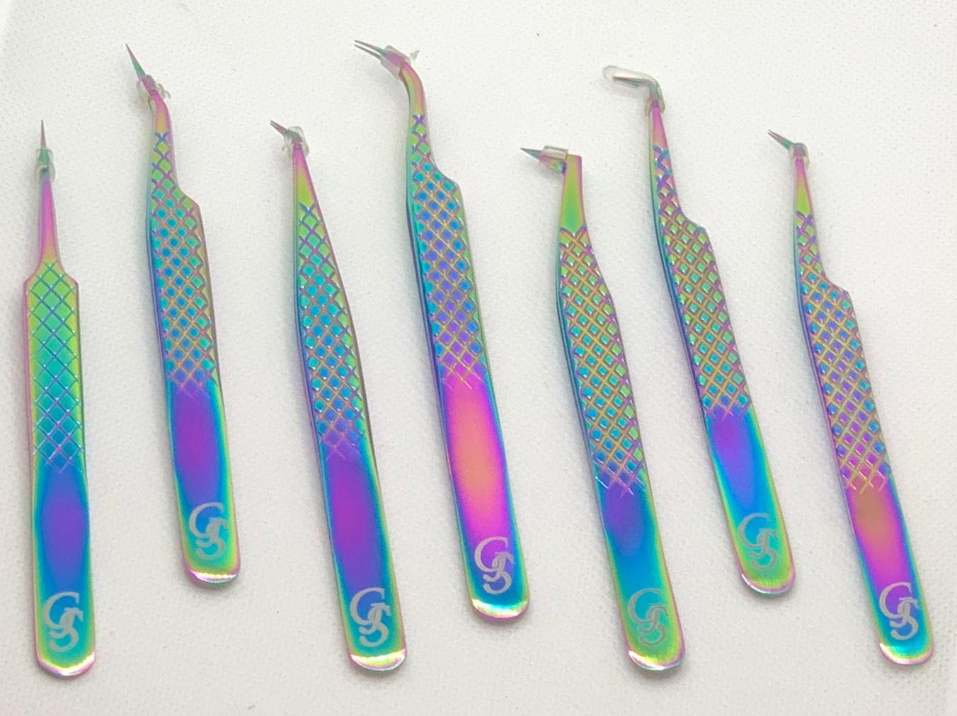 17 Piece Eyelash Tweezers Kit Etsy