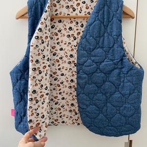 Shepherd vest / Sleeveless vest / sleeveless jacket / reversible / in sherpa or quilted / choice of linings / personalized gifts