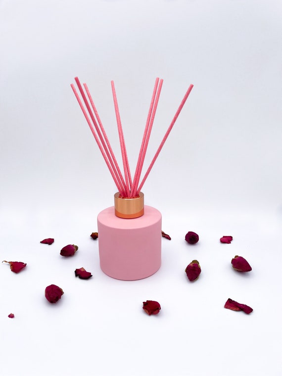 Rosa Reed Diffusor, Raumduft, Geschenk für sie, Valentinstag Geschenk,  Barbie Core, leere Diffusor Flaschen, rosa, girly Wohnkultur, rosa Dekor -  .de