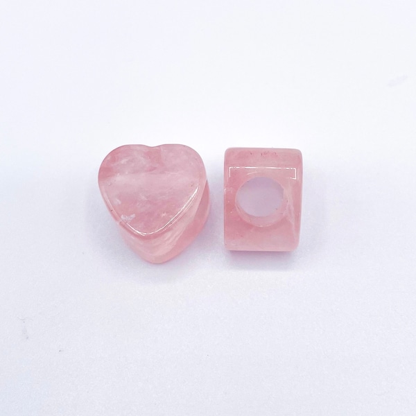 Perle de coeur de quartz rose, perle de cristal, petit coeur de cristal, cristal pour l'amour, fabrication de bijoux, pierre rose, cristal de poche, pierre d'amour de soi