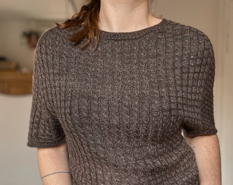 Cordelia Tee Knitting Pattern/Knitting Instructions/Patron