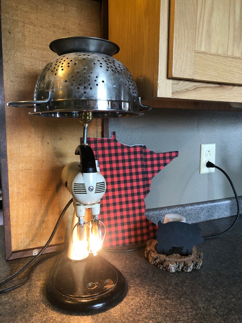 Antique Mixer Table Lamp/Repurposed Mixer/Industrial Etsy