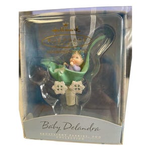 Hallmark Keepsake Ornament "Baby Deandra" Frostlight Faeries Too Collection Handcrafted 2002