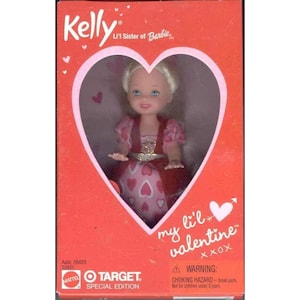 Kelly Lil Sister Of Barbie My Lil Valentine Muñeca Target Edición especial coleccionable
