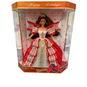 Barbie Happy Holidays Doll - Special Edition 10th Anniversary Hallmark 5th in Series (1997)