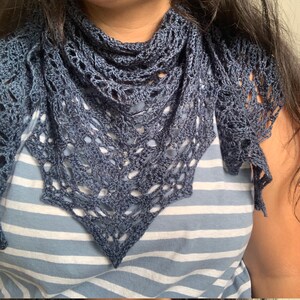 Delicate Crocheted Lace Shawl/Scarf