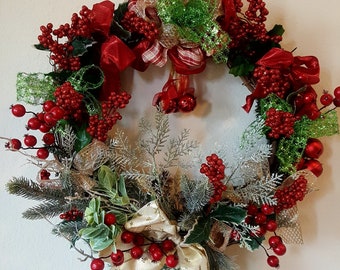 Holiday, Door Christmas Wreath