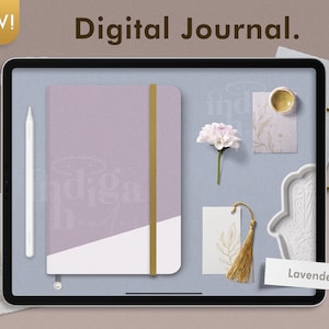 Digital Journal Lavender, Goodnotes Planner, Undated Digital Planner, Digital Bujo, Digital Stickerbook, Digital Bullet Journal