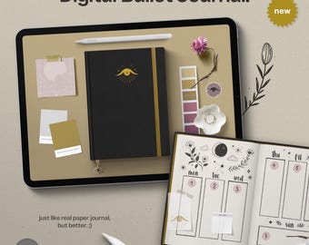 Lunar Blush Digital Bullet Journal, Goodnotes Planner (Digital Download)