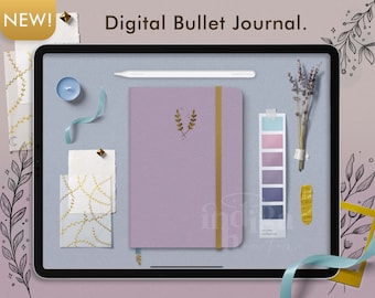 Lavender Fields Digital Bullet Journal, Goodnotes Planner (PDF)