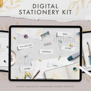 Digital Stationery Kit, Goodnotes Stickerbook, Digital Bujo, Digital Stickerbook, Digital Journal, Digital Journaling