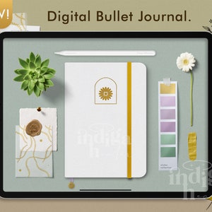 Digital Bullet Journal Flower Whispers, Goodnotes Planner, Undated Digital Planner, Digital Bujo, Digital Stickerbook, Digital Journal
