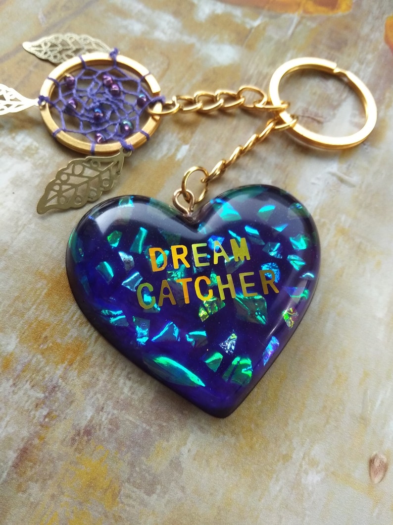 Llavero de resina epoxi DREAMCATCHER hecho a mano | Etsy