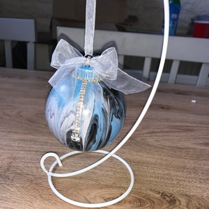 Rhinestone Christmas baubles and wedding table displays