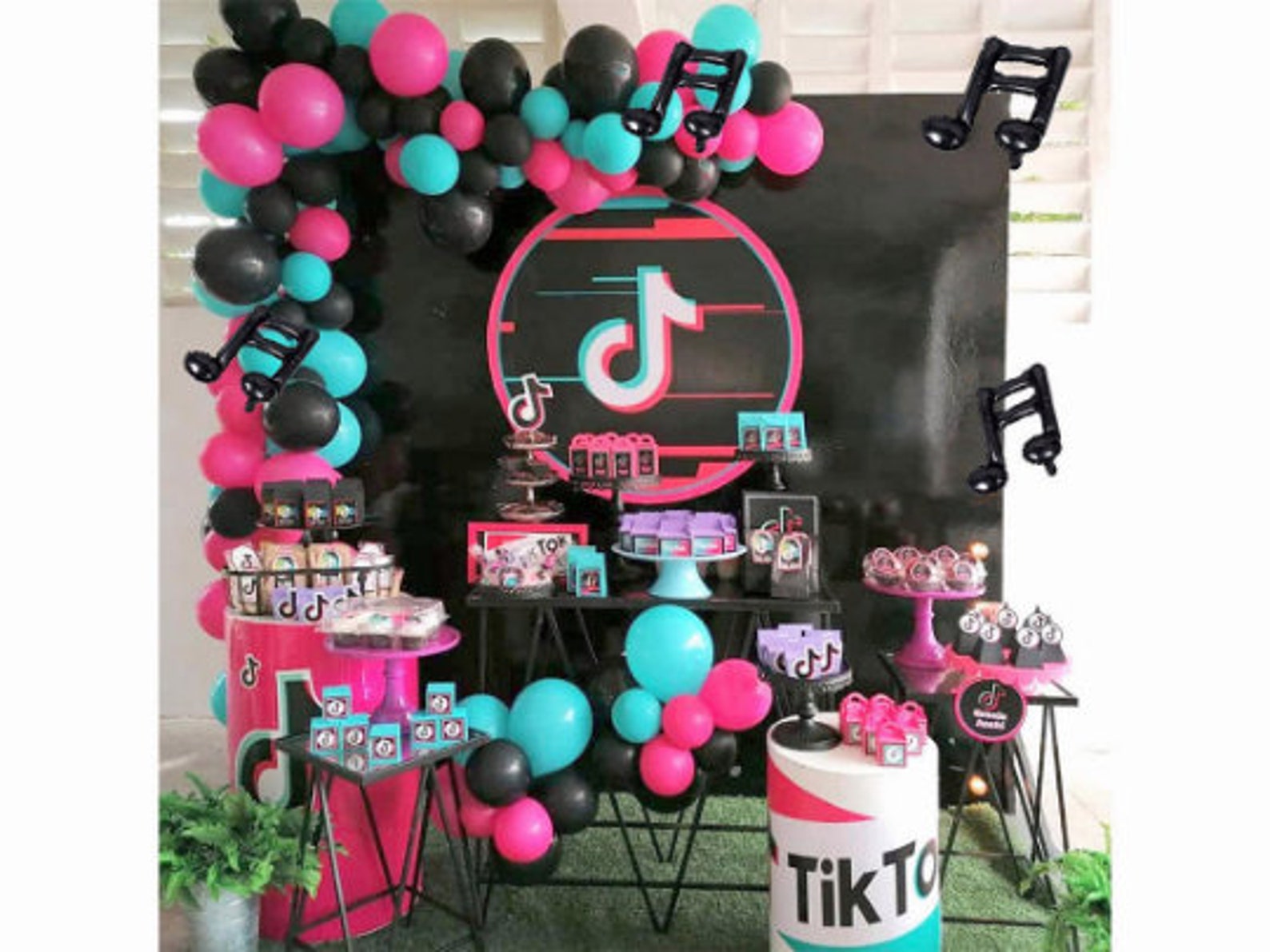 TIK Tok Balloon Garland Arch Kit Party Decorations 105pcs Etsy Australia
