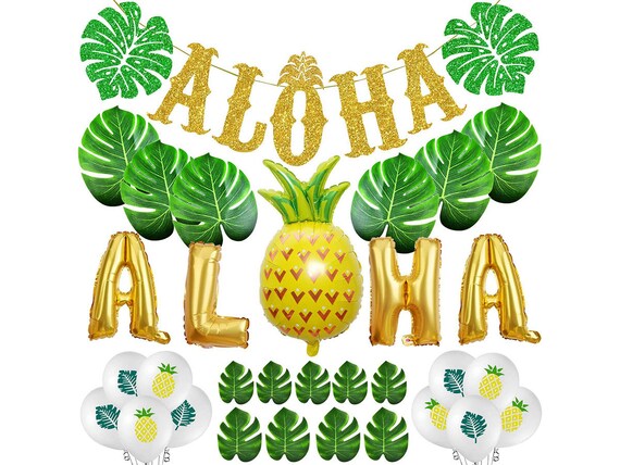 TMCCE Aloha Party Decoration Aloha banner Sign Luau Hawaiian | Etsy
