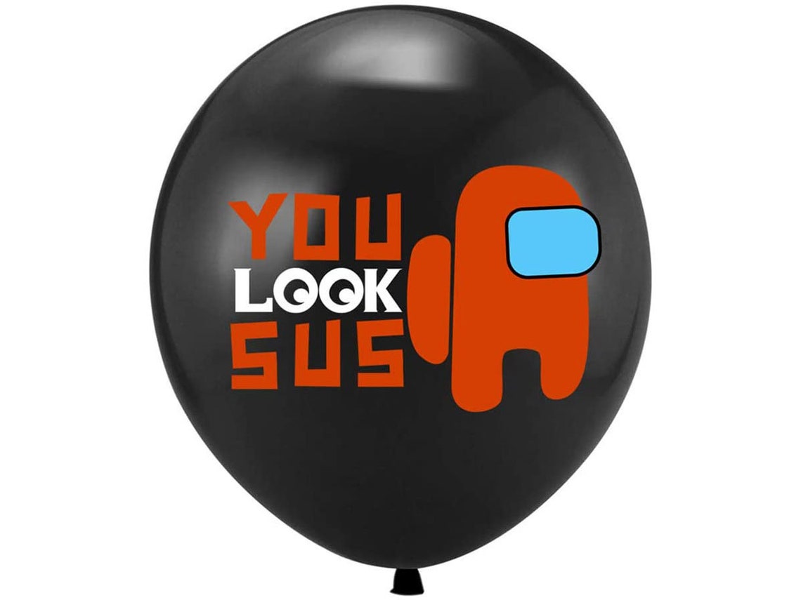 Among Us Balloons 15 Pcs Colorful Balloons for Among Us Party Etsy