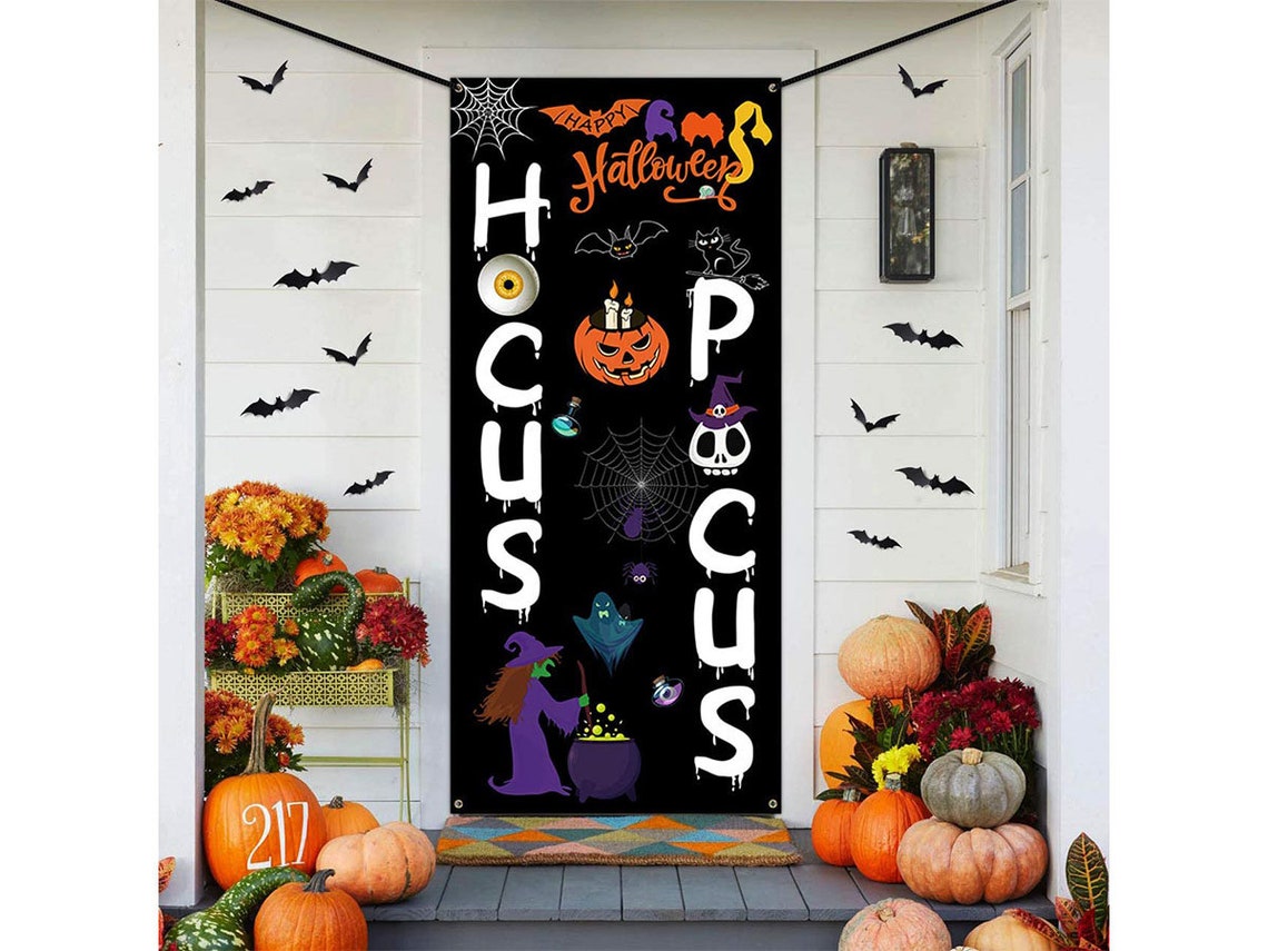 Halloween Door Decorations Hocus Pocus Door Cover Large | Etsy