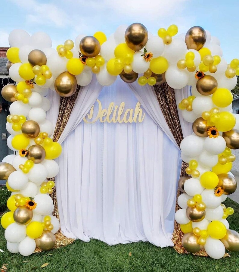 Yellow Balloons116 Pieces Balloon Garland Arch Kit Yellow Etsy