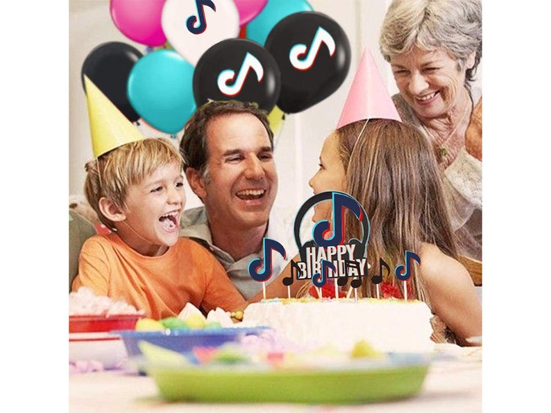 Balloon Garland Party Decoration For Boys And Grils Tik Tok Birthday Party Decorations Supplies Music Themed Party Supplies Paper Party Kids Balloons Itreen Com