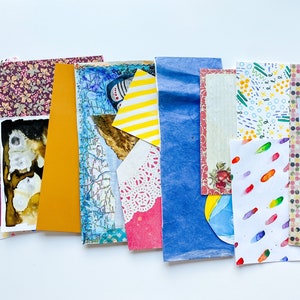 Colorful Creative Collage Pack for Artists, scrap collage, ephemera, vintage paper, maps, paintings, magazine clipping, collage starter pack