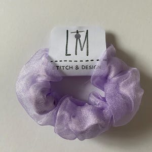 Lilac Organza Scrunchie // Sheer Scrunchie, Cute Summer Scrunchie