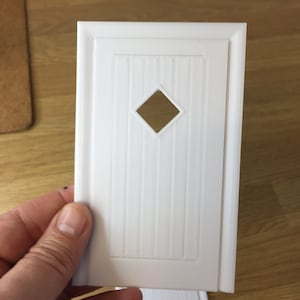 Dolls house false/fake doors,  custom made, with a range of colours and styles