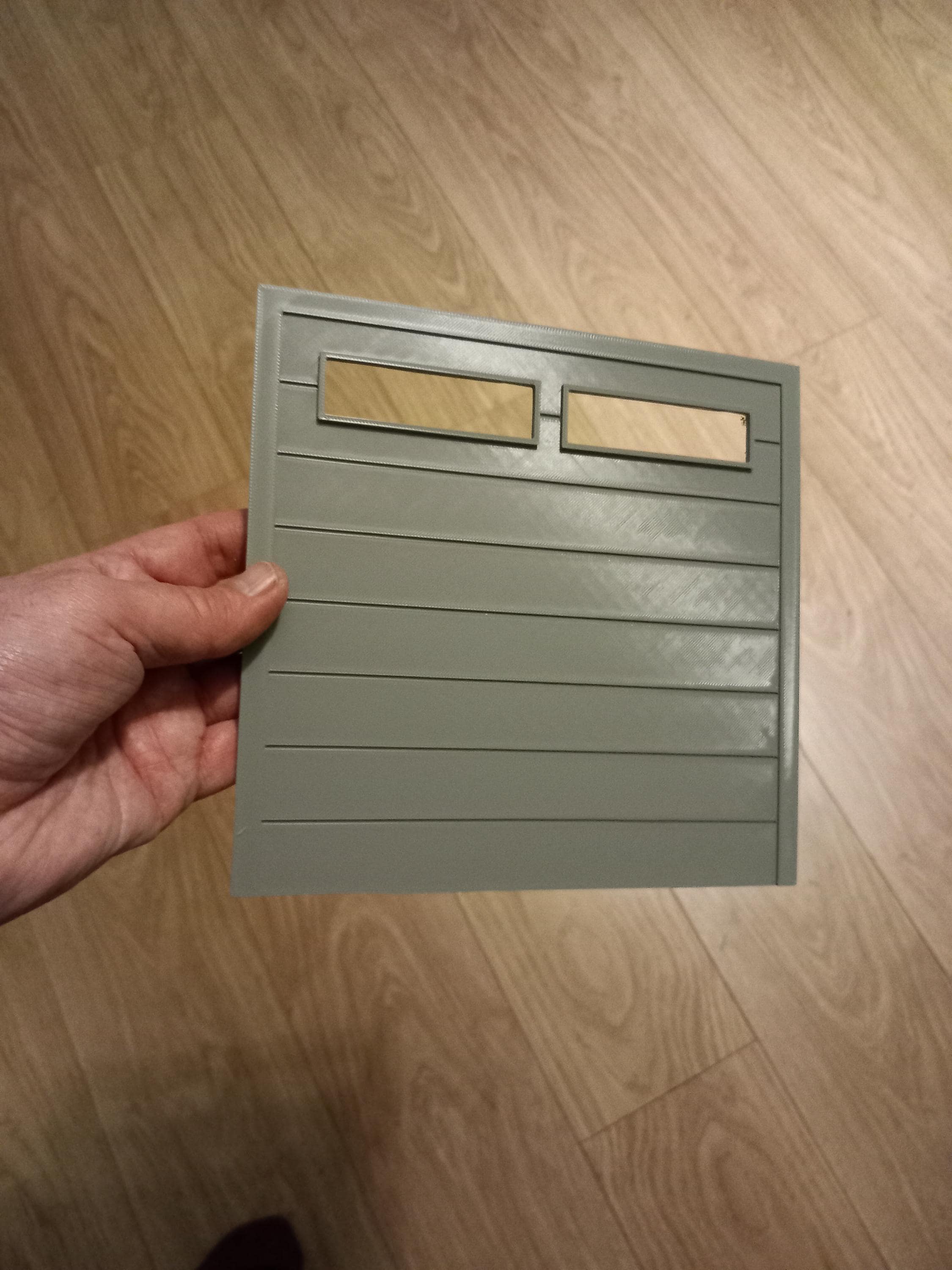 Dolls House false/fake garage doors,  custom sizes, 12th, 16th, 24th, with range of colours.