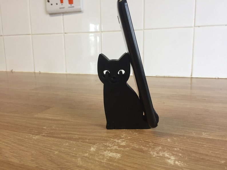Cat Phone Stand, Mobile phone Holder iphone, ipad, android, tablet image 2