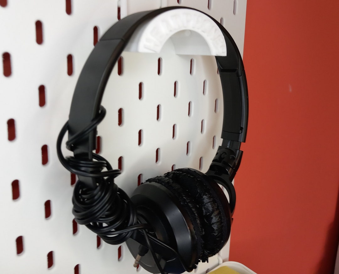 Headphones Holder for IKEA Skadis Pegboard in a Range of Colours Etsy