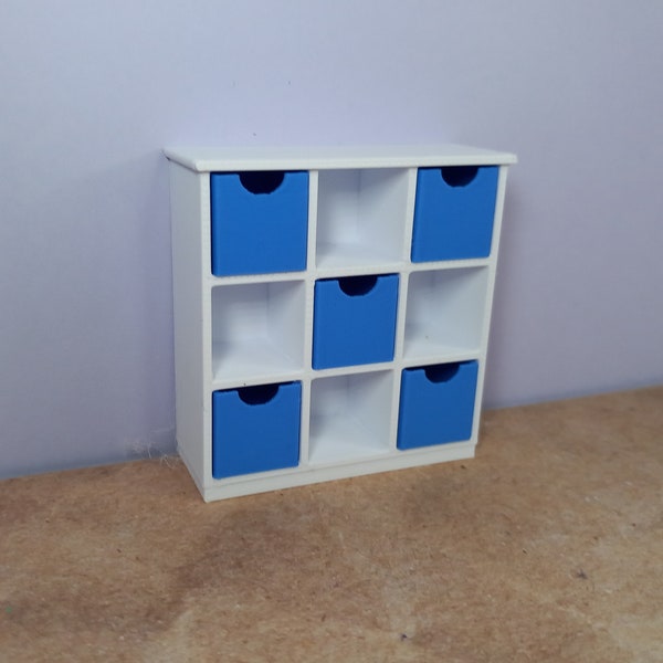 Dolls House 1:16 Child's Cabinet, Toy box, Cupboard,  in a  range of colours