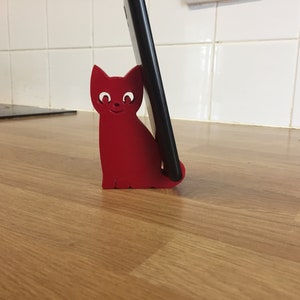 Cat Phone Stand, Mobile phone Holder iphone, ipad, android, tablet image 1