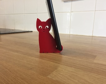 Cat Phone Stand, Mobile phone Holder - iphone, ipad, android, tablet