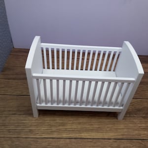 Dolls House Cot 1:12 in a range of colours