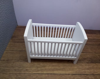Dolls House Cot 1:12 in a range of colours